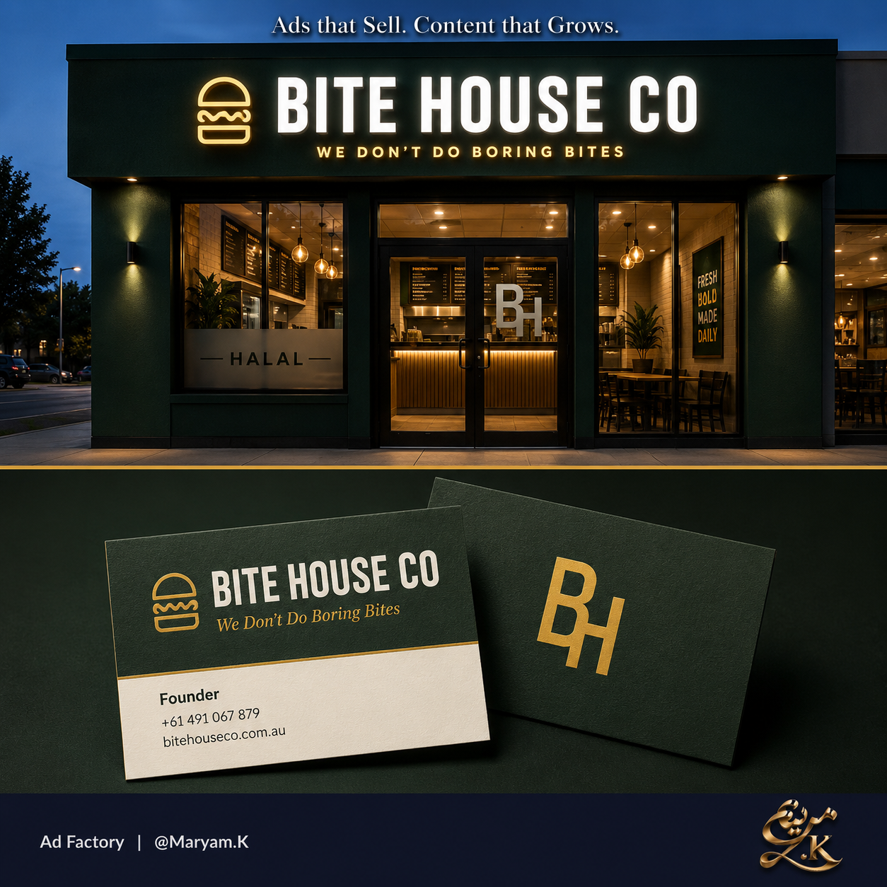 Bite House CO (Branding Sample Carousel) — slide 2