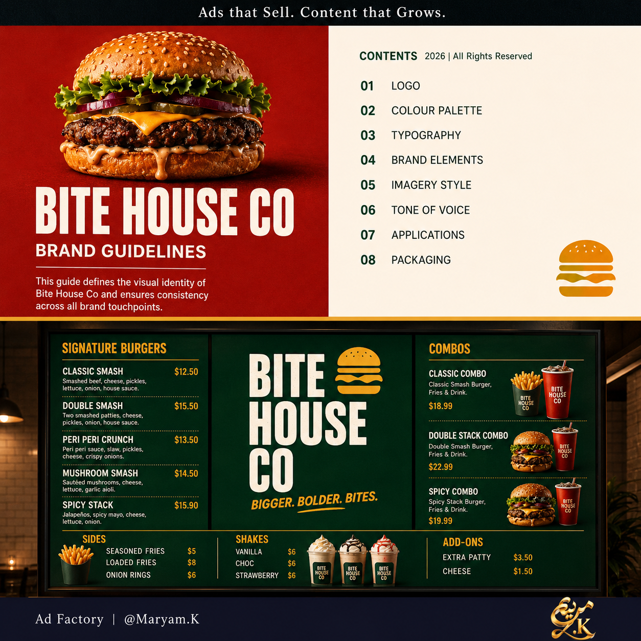 Bite House CO (Branding Sample Carousel) — slide 6