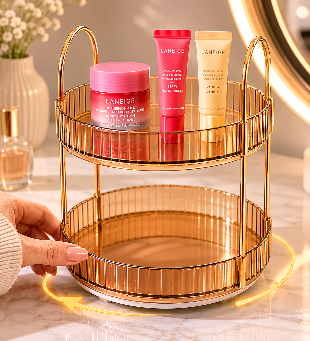 Rotating Makeup Organiser — slide 4